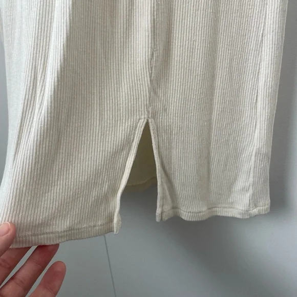 Cream Bodycon Mini Dress - Picture 3 of 8